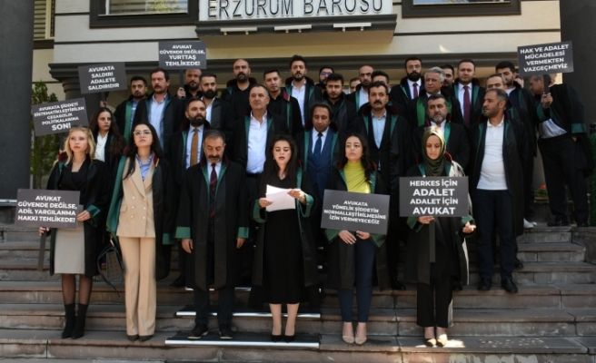 Ağrı, Kars, Ardahan ve Erzurum'da avukatlara yönelik saldırılara tepki